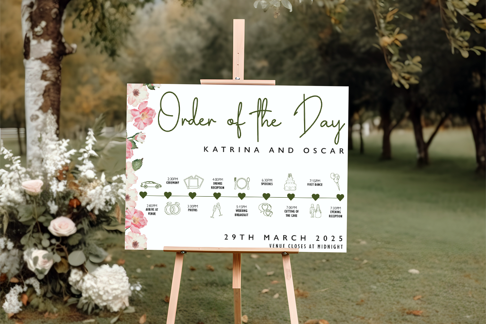 Order of the Day Sign