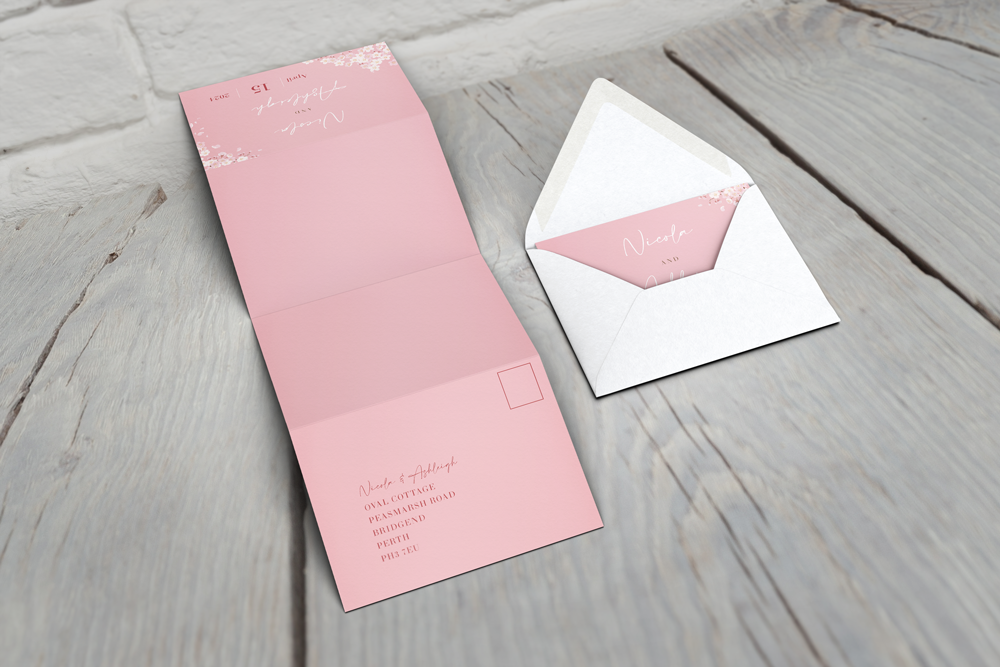 Accordion Wedding Invitation