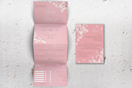 Accordion Wedding Invitation Deluxe
