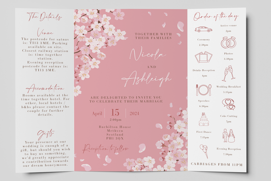 Gatefold Wedding Invitation