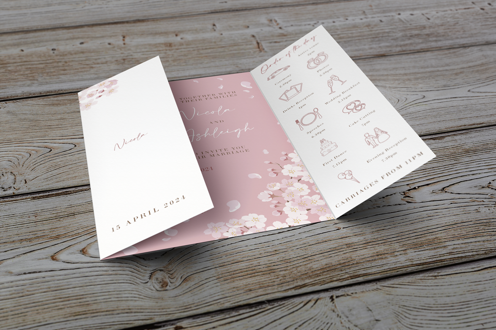Gatefold Wedding Invitation