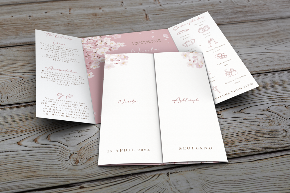 Gatefold Wedding Invitation