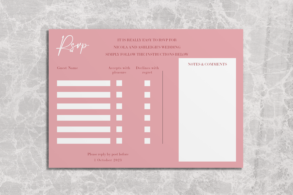 RSVP Card