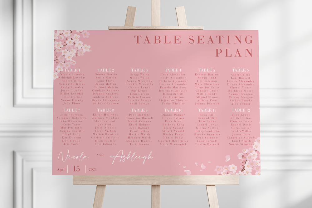 Seating Plan Sign