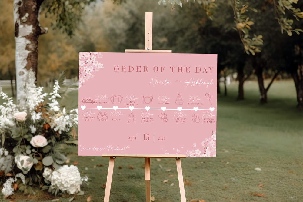 Order of the Day Sign