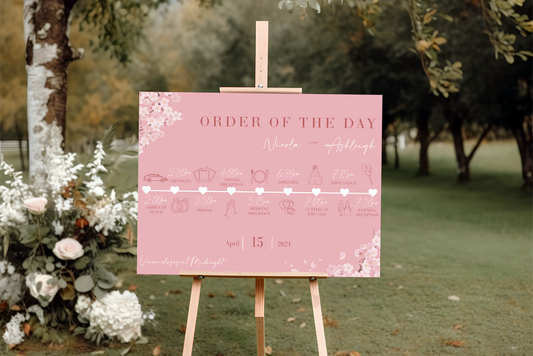 Order of the Day Sign