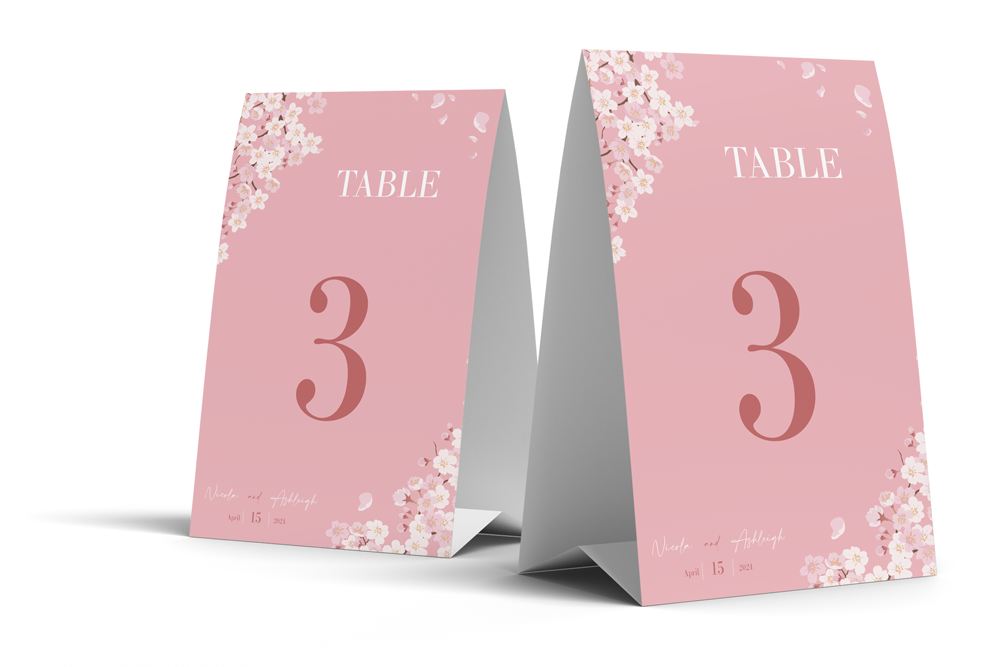 Table Number Sign