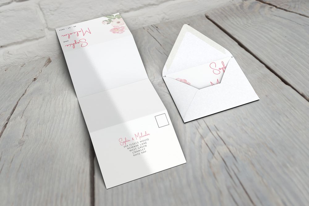 Accordion Wedding Invitation
