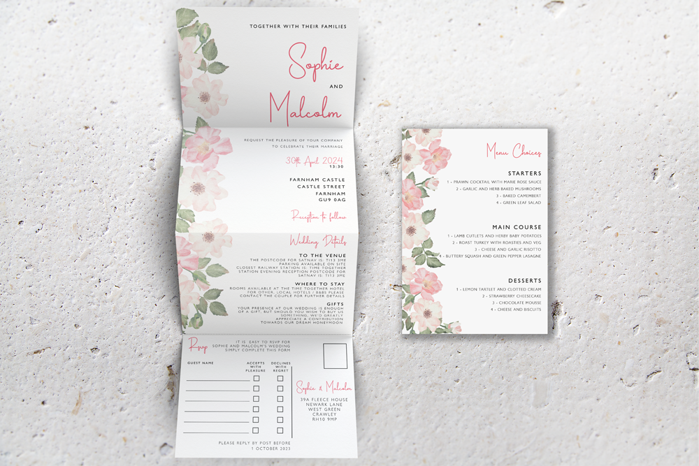 Accordion Wedding Invitation Deluxe