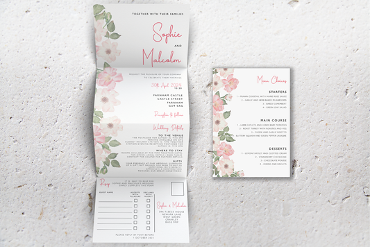 Accordion Wedding Invitation Deluxe