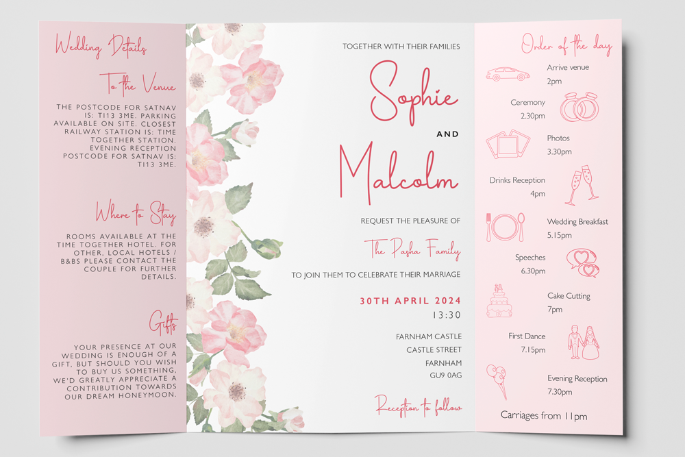 Gatefold Wedding Invitation