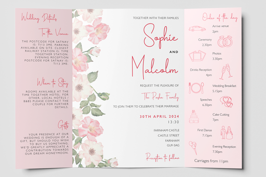Gatefold Wedding Invitation