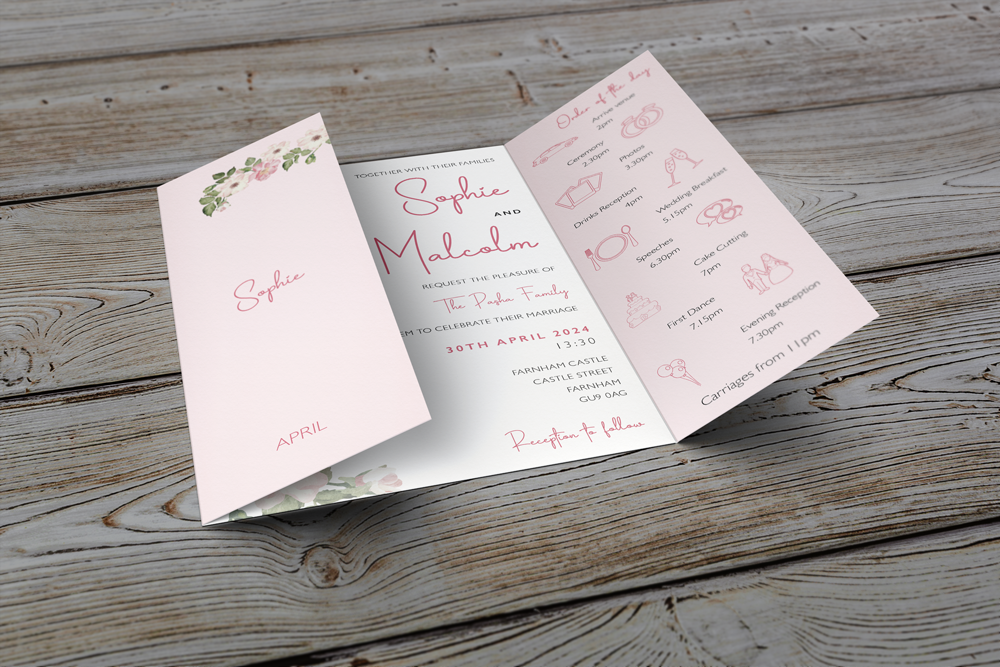 Gatefold Wedding Invitation