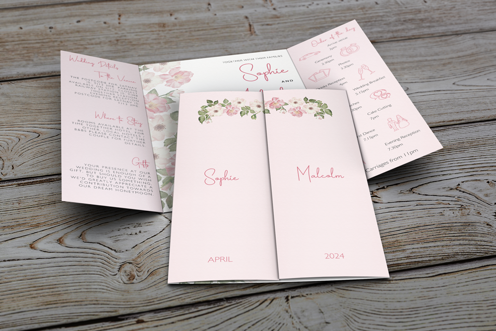 Gatefold Wedding Invitation