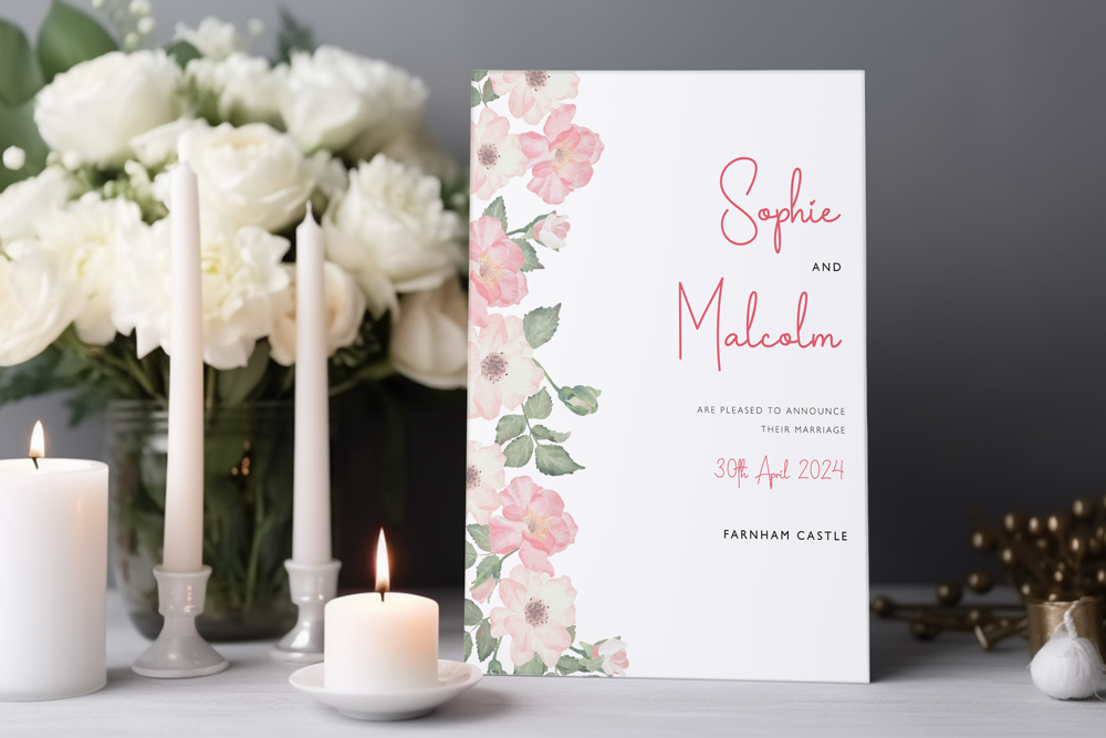 Wedding Announcement Card