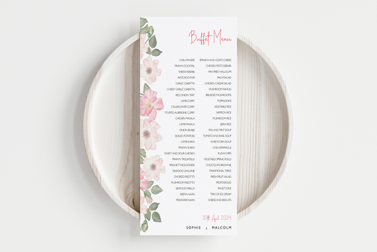 Buffet Menu