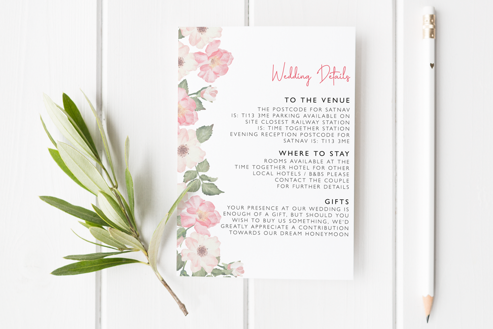 Guest Information Card