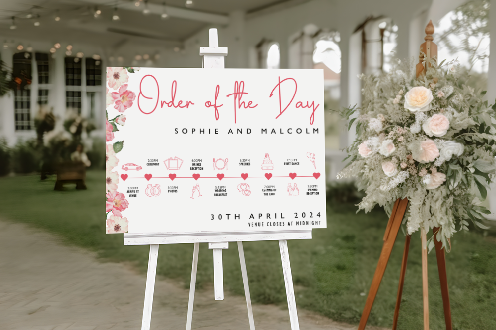 Order of the Day Sign