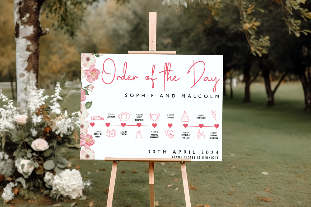 Order of the Day Sign