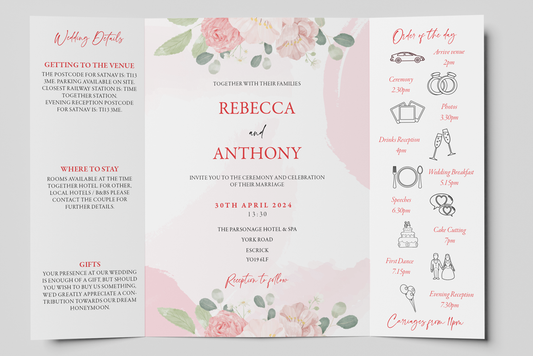 Gatefold Wedding Invitation