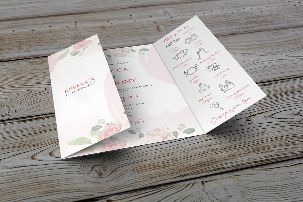 Gatefold Wedding Invitation