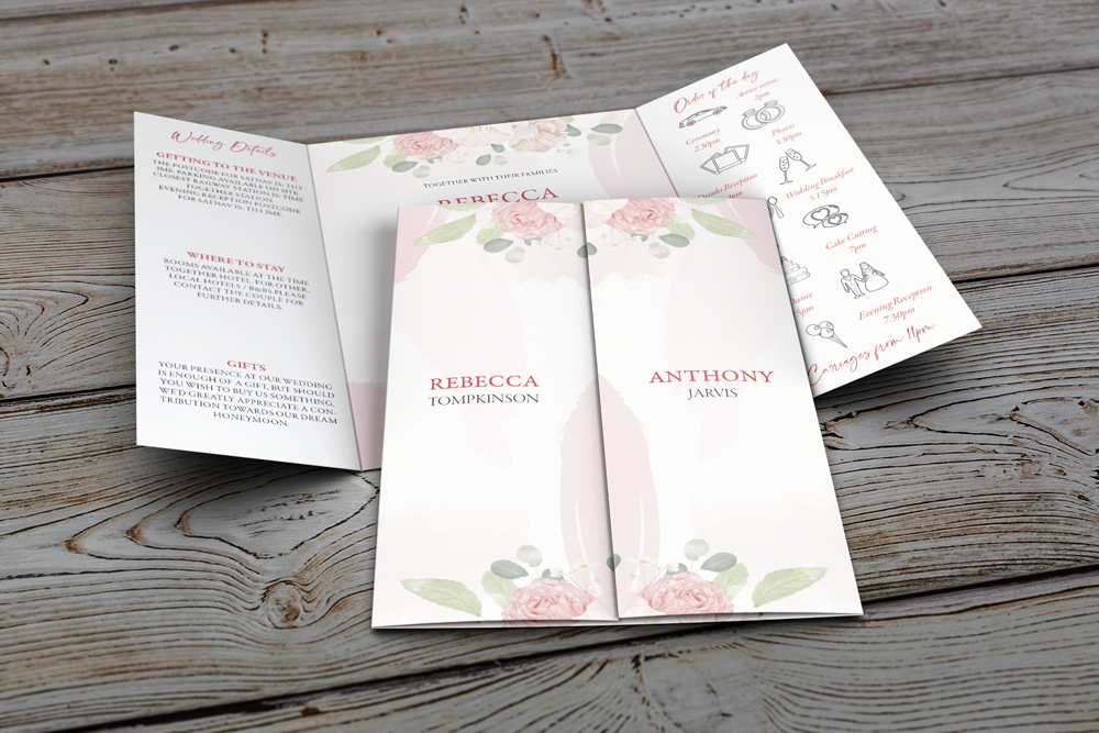 Gatefold Wedding Invitation