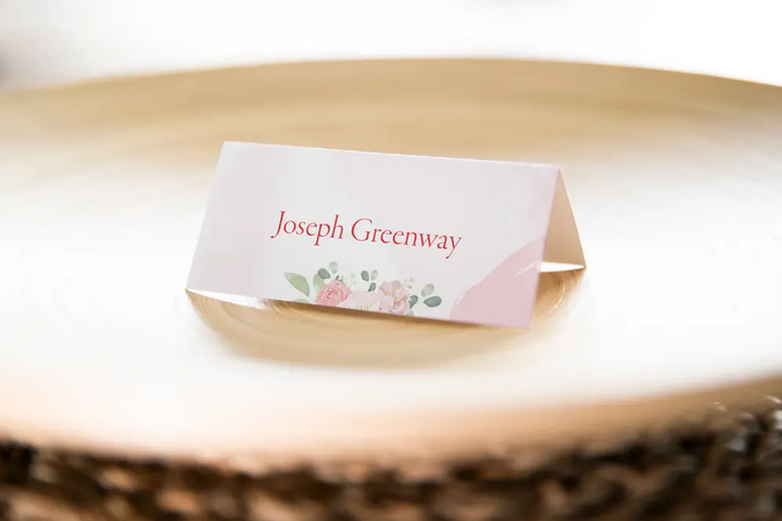 Place cards Rose