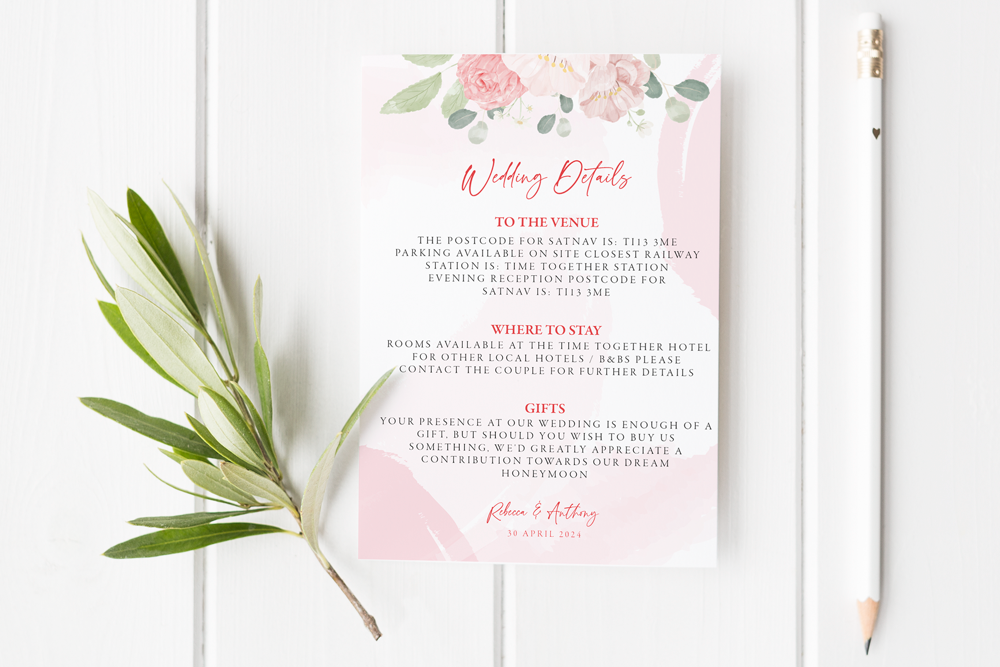 Guest Information Card