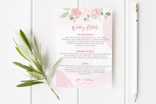 Guest Information Card