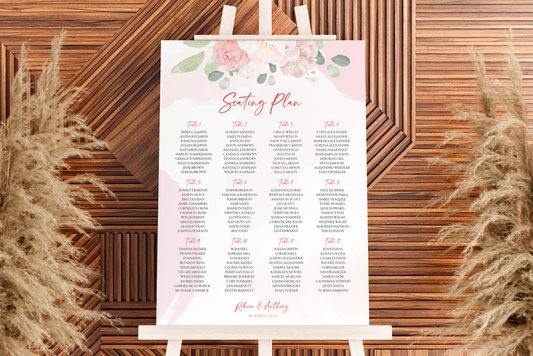 Seating Plan Sign