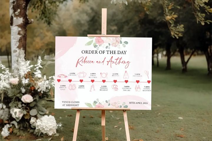 Order of the Day Sign Rose