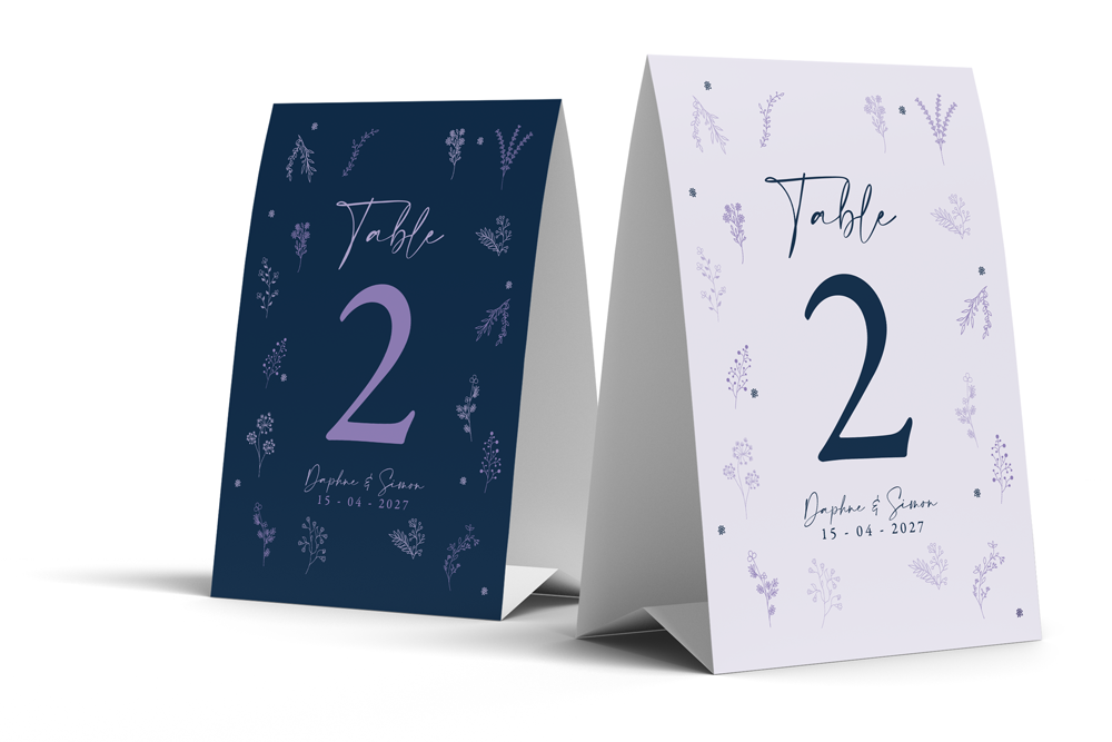 Table Number Sign