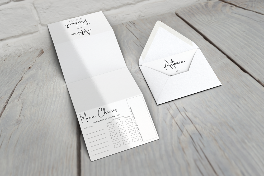 Accordion Wedding Invitation Deluxe