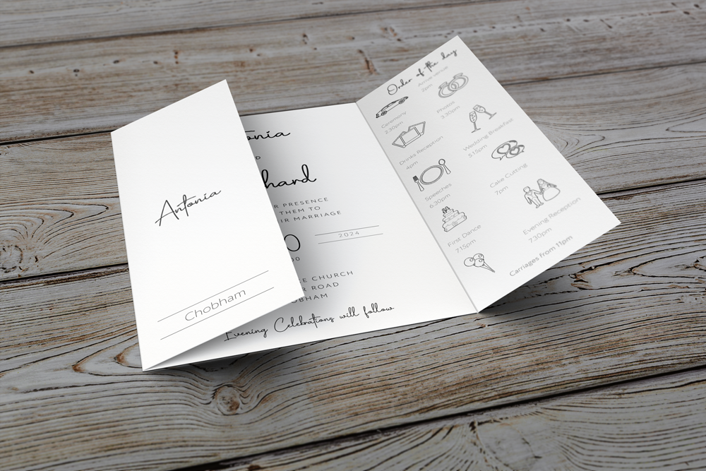 Gatefold Wedding Invitation