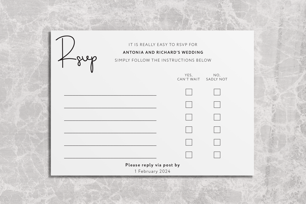 RSVP Card