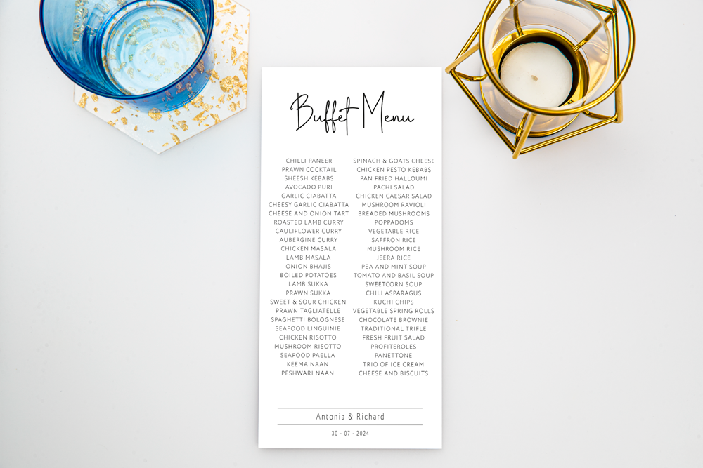 Buffet Menu