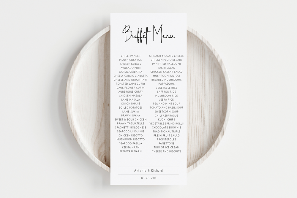 Buffet Menu