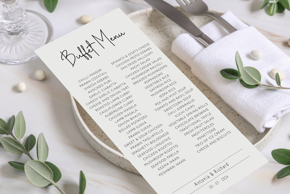 Buffet Menu