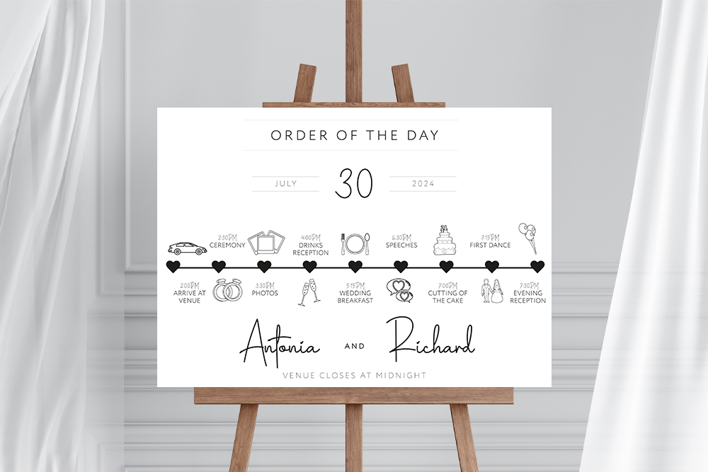 Order of the Day Sign