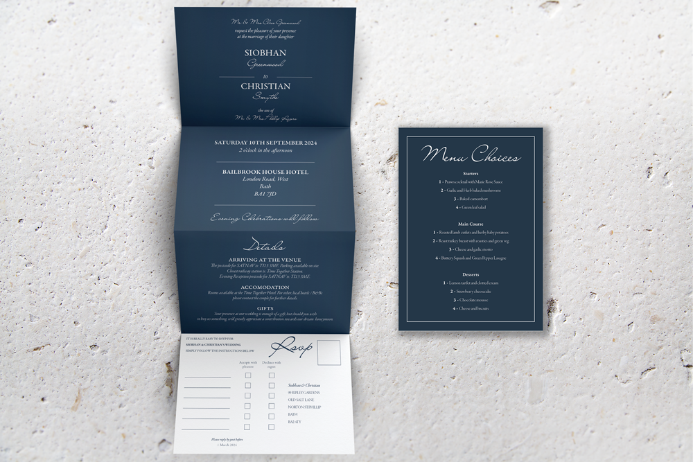 Accordion Wedding Invitation Deluxe