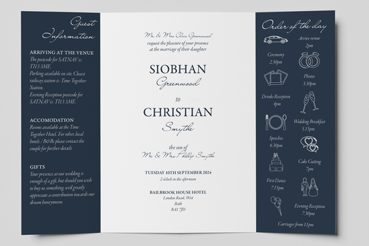 Gatefold Wedding Invitation