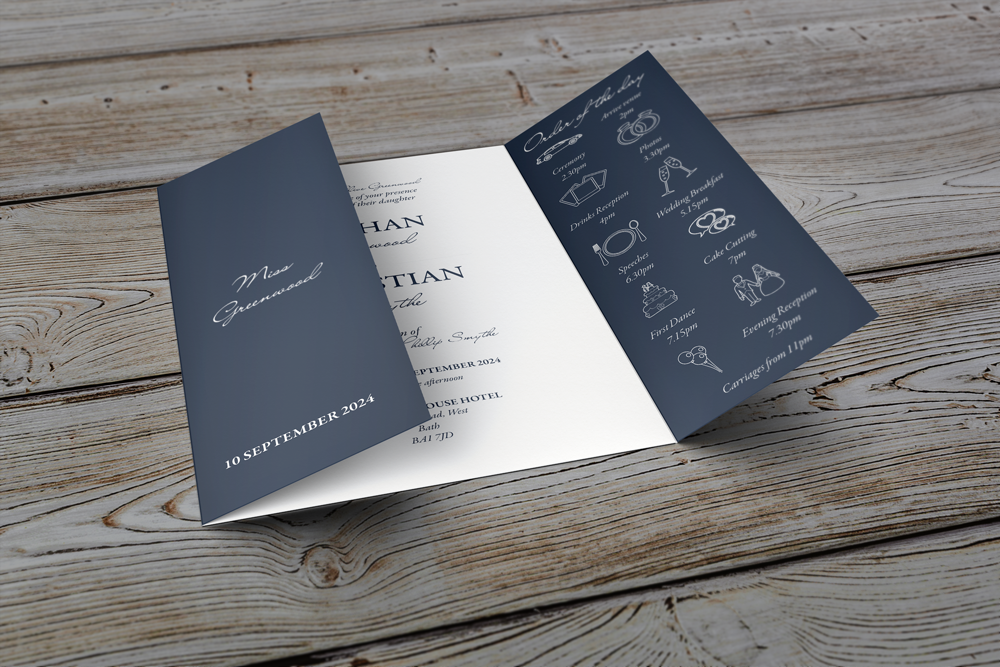 Gatefold Wedding Invitation