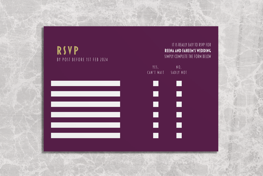 RSVP Card