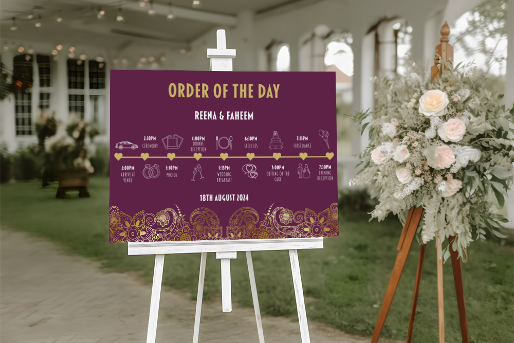 Order of the Day Sign