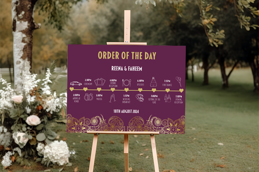Order of the Day Sign