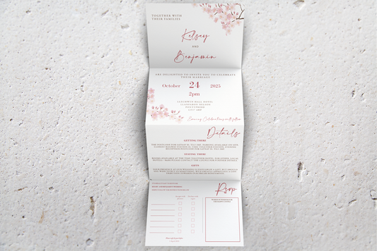 Accordion Wedding Invitation