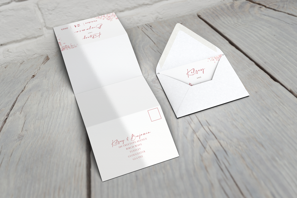 Accordion Wedding Invitation