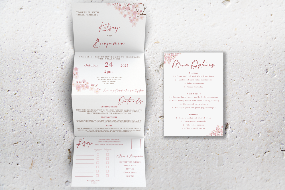 Accordion Wedding Invitation Deluxe