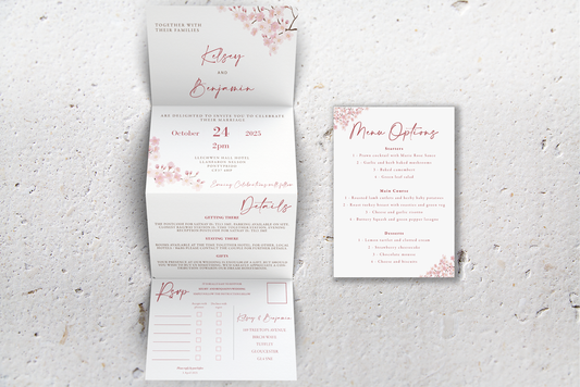 Accordion Wedding Invitation Deluxe