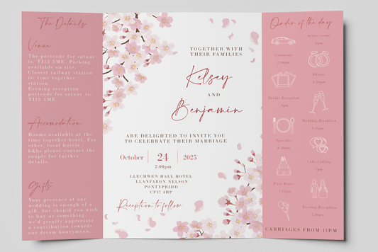 Gatefold Wedding Invitation